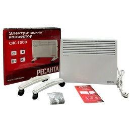 Конвектор РЕСАНТА ОК-1000 [67/4/1] 220-230В, 50Гц, крепление на стенку + на ножках , 500/1000 Вт 